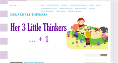 Desktop Screenshot of her3littlethinkers.com
